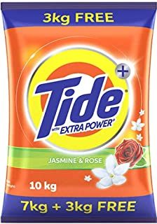 Tide Powder Laundry Detergent, Jasmine & Rose, 10 kg