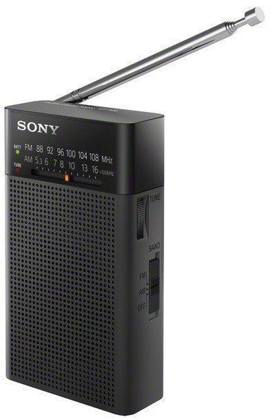 Sony Personal and Portable AM/FM Radio (Black), Model #ICF-P26