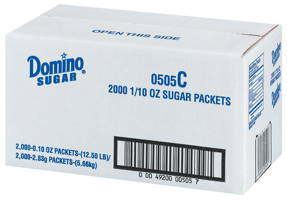 Domino Sugar Packets, 2000 x 0.10 oz