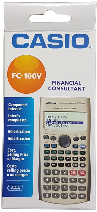Casio Financial Consultant Calculator, Model# FC-100V