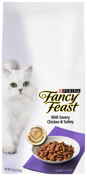 Purina Fancy Feast Gourmet Cat Food, with Savory Chicken & Turkey, 7 lbs