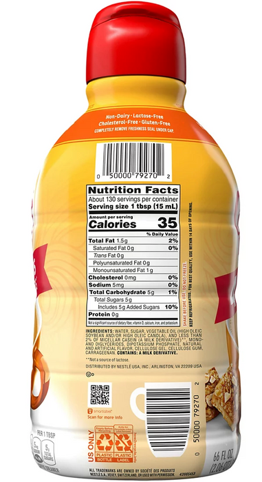Nestle Coffee Mate Hazelnut Creamer , 66 oz