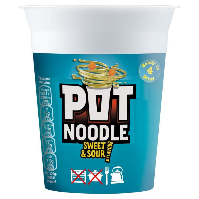 Pot Noodle Sweet & Sour Noodles, 90 gr