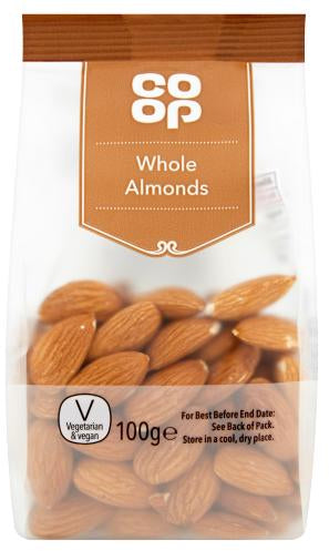 Coop Whole Almonds, 100 gr