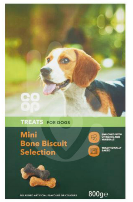 Coop Mini Bone Biscuit Selection For Dogs , 800 gr