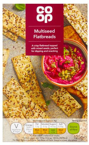 Coop Multiseed Flatbreads , 125 gr