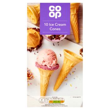 Co-op Ice Cream Cones , 10 ct