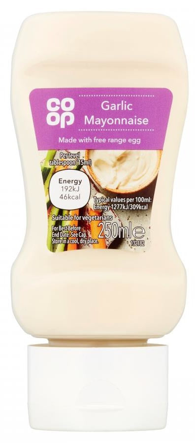 Co Op Garlic Mayonnaise, 250 ml