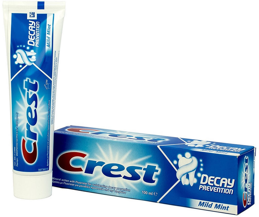 Crest Decay Prevention Toothpaste, Mild Mint, 100 ml