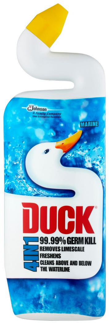 Duck 4-in-1 Toilet Cleaner, Marine Scent, 750 ml