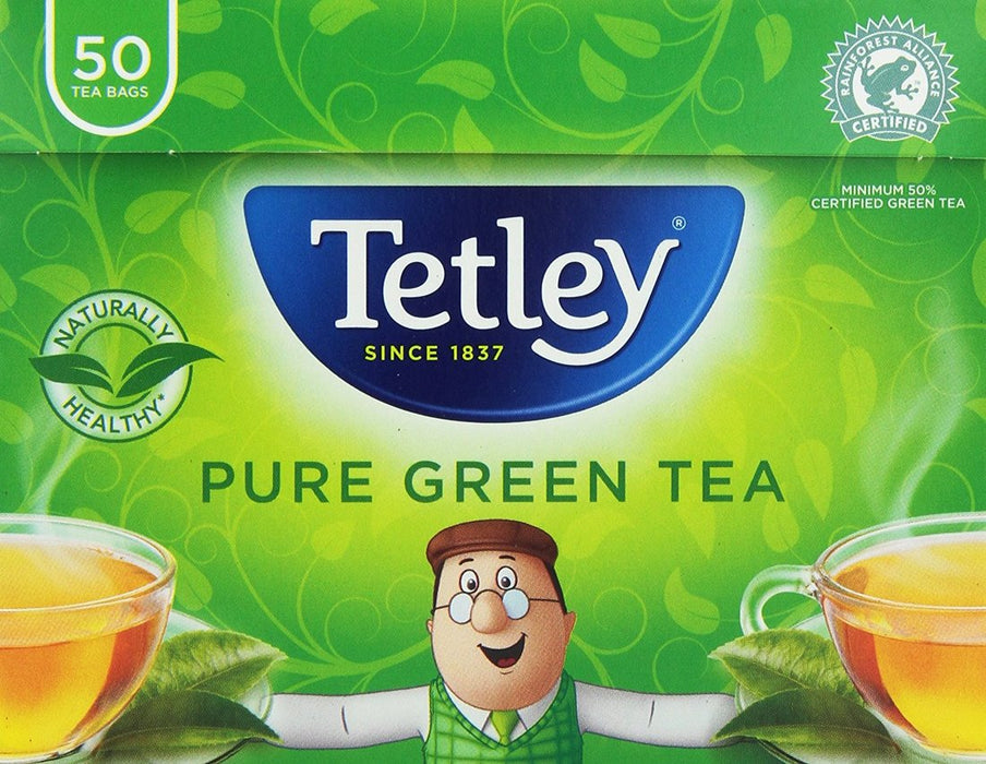 Tetley Pure Green Tea Bags, 50 ct