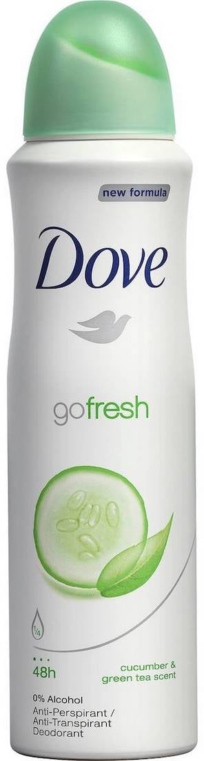 Dove GoFresh Cucumber & Green Tea Scent Anti-Perspirant Deodorant Spray, 150 ml
