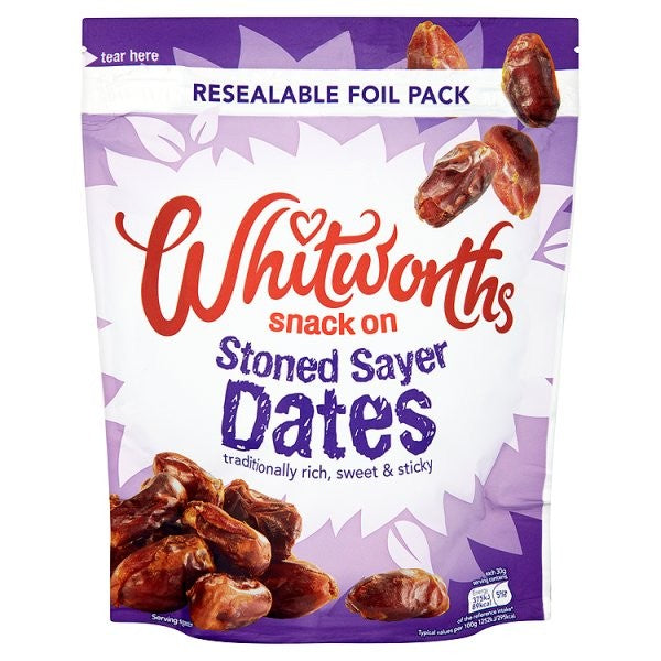 Whitworths Snack On Stoned Sayer Dates , 300 gr