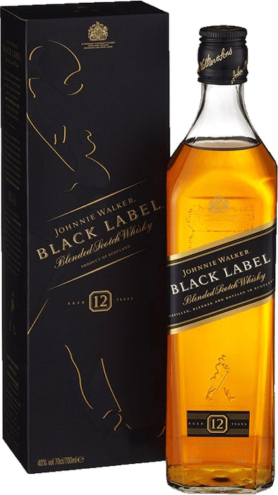 Johnnie Walker Black Label Blended Scotch Whisky, 12 Years, 700 ml