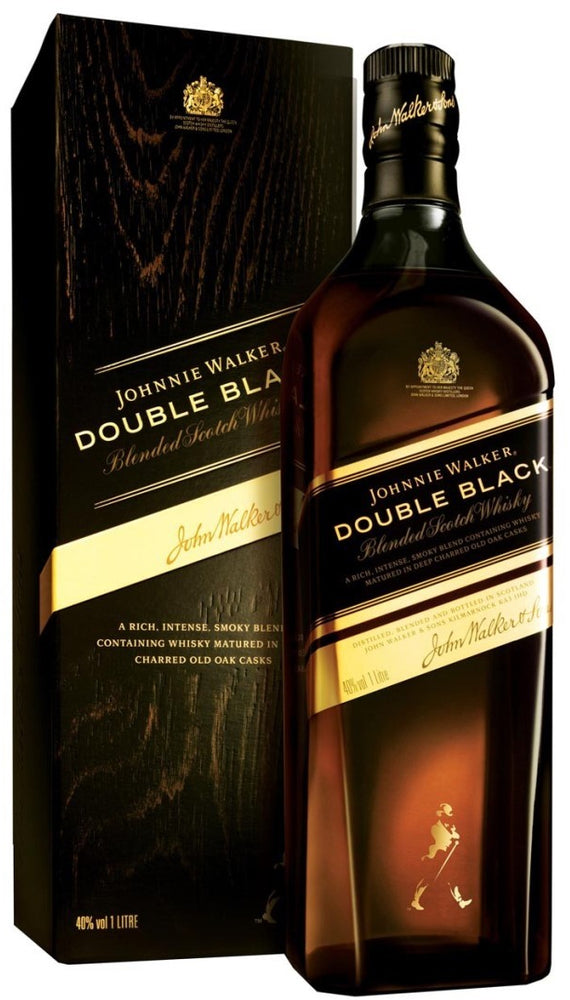 Johnnie Walker Double Black Label Blended Scotch Whisky, 1 L