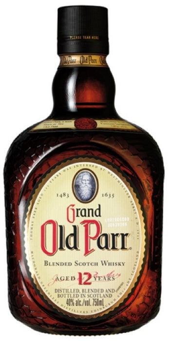 Grand Old Parr Blended Scotch Whisky, 12 Years Old, 40% Vol., 1 L