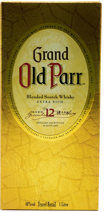 Grand Old Parr Blended Scotch Whisky, 12 Years Old, 40% Vol., 1 L