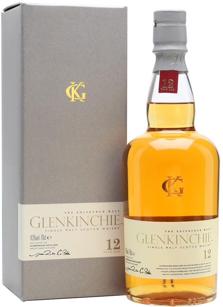 Glenkinchie 12 Years Single Malt Scotch Whisky, 43% Vol., 750 ml