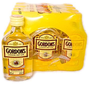 Gordon's London Dry Gin Value Pack, 37.5% Vol., 12 x 0.05 L