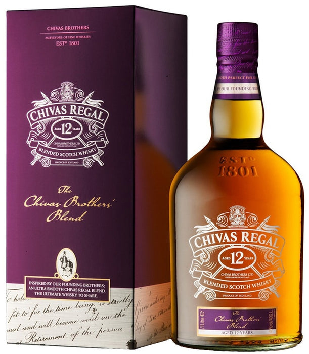 Chivan Regal 12 Years Blended Scotch Whisky, 40% Vol., 1 L