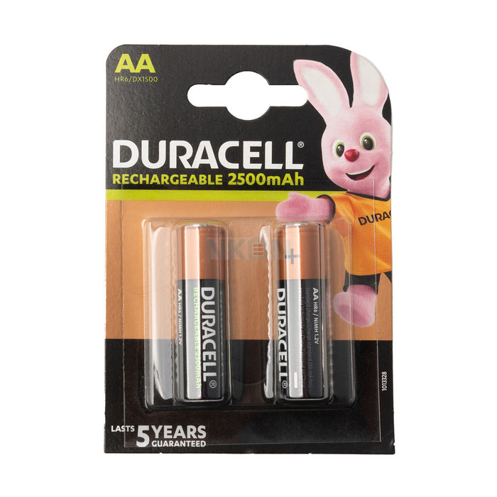 Duracell AA Rechargeable 2500mAh Batteries , 2 ct