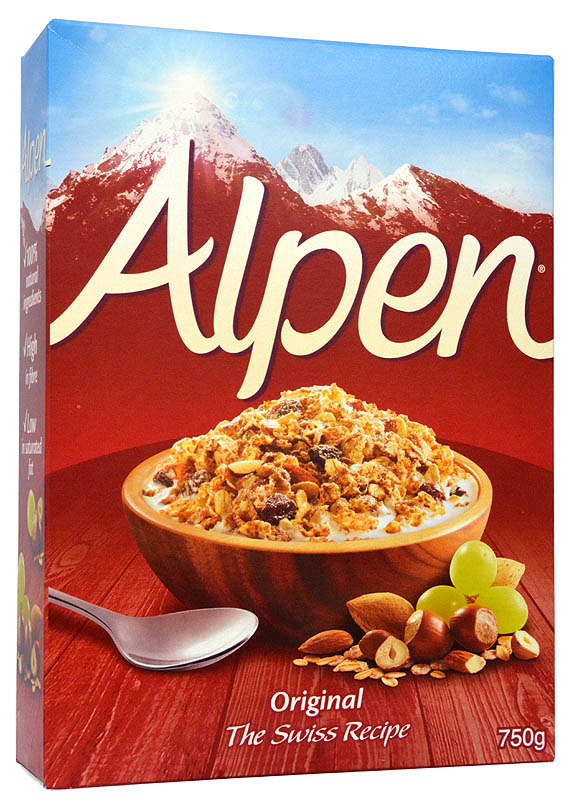 Alpen Original Muesli, The Swiss Recipe, 750 gr