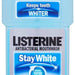 Listerine Stay White Antibacterial Mouthwash, 500 ml