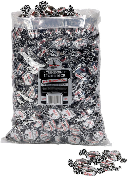 Walker's Traditional Liquorice Toffees Bulk Bag, 5 kg