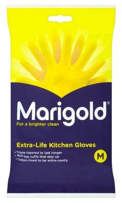 Marigold Extra Life Kitchen Gloves, Medium, 2 pcs