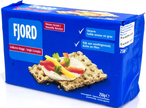 Fjord Wholemeal Rye Crisp Bread, 250 g