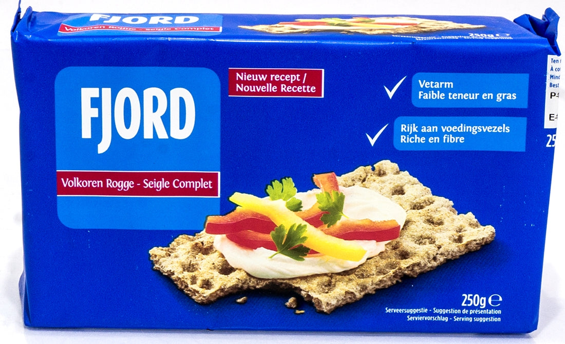 Fjord Wholemeal Rye Crisp Bread, 250 g