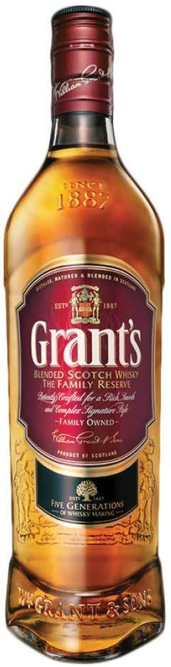 Grant's Blended Scotch Whisky, The Family Reserve, 40% Vol., 1 L