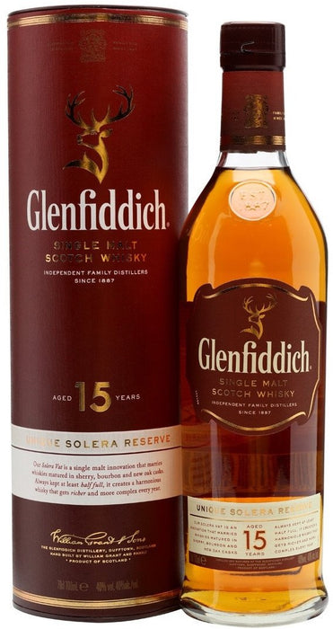 Glenfiddich Single Malt Scotch Whisky, 15 Years, 750 ml