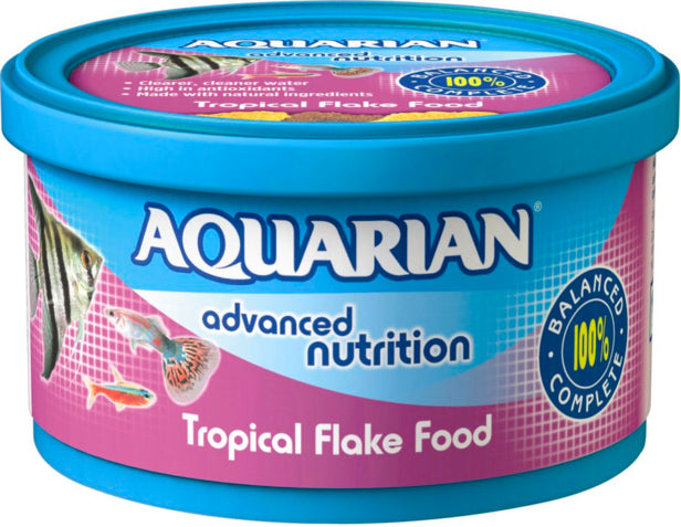 Aquarian Advanced Nutrition Tropical Flake Food, 100% Complete, 13 gr