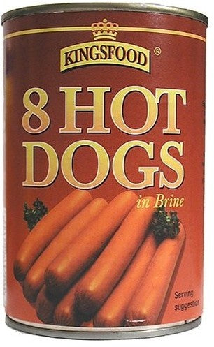 Kingsfood Hot Dogs in Brine, 8, 400 gr