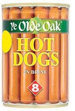 Ye Olde Oak 8 Hot Dogs in Brine, 400 gr