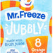 Mr Freeze Jubbly Orange Ice Lollies, 8 x 62 ml