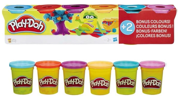 Hasbro Play-Doh Color Tubs Value Pack, 6 ct
