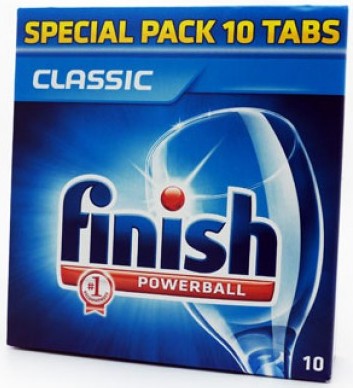 Finish Powerball Classic Dishwasher Detergent Tablets, 10 ct