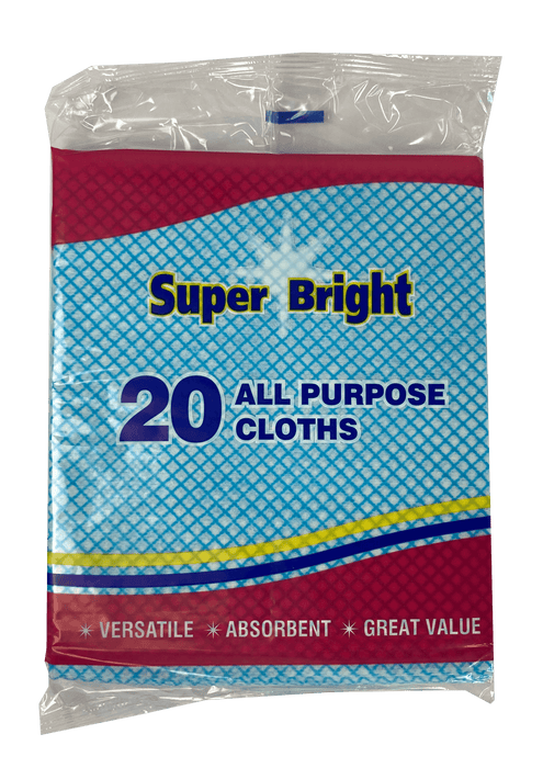 Super Bright All Purpose Cloths Value Pack, 20 ct