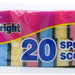 Super Bright Sponge Scourers Value Pack, 20 ct