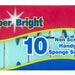 Super Bright Non Scratch Handgrip Sponge Scourers Value Pack, 10 ct