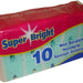 Super Bright Non Scratch Handgrip Sponge Scourers Value Pack, 10 ct