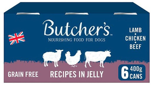 Butcher's Jelly Recipes Dog Food Tins, 6 x 400 gr