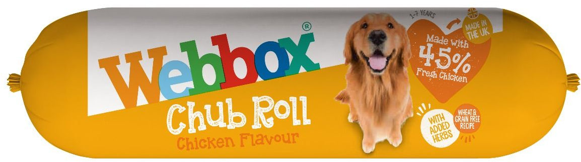 Webbox Chub Roll For Dogs, Chicken Flavor, 720 gr