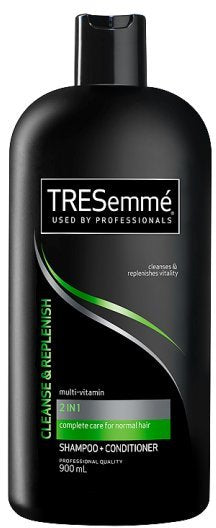 Tresemee, 2 in 1, Shampoo & Conditioner, Cleanse & Replenish, 900 ml