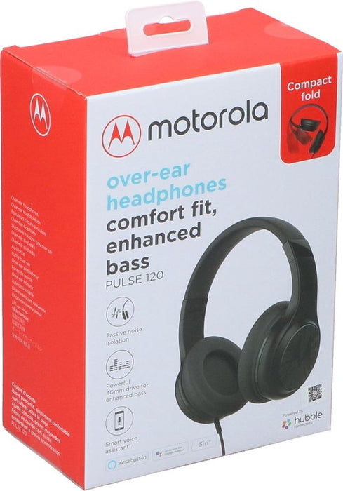 Motorola Over-Ear Headphones Comfort Fit, Enhanced Bass Pulse 120, 1 pc