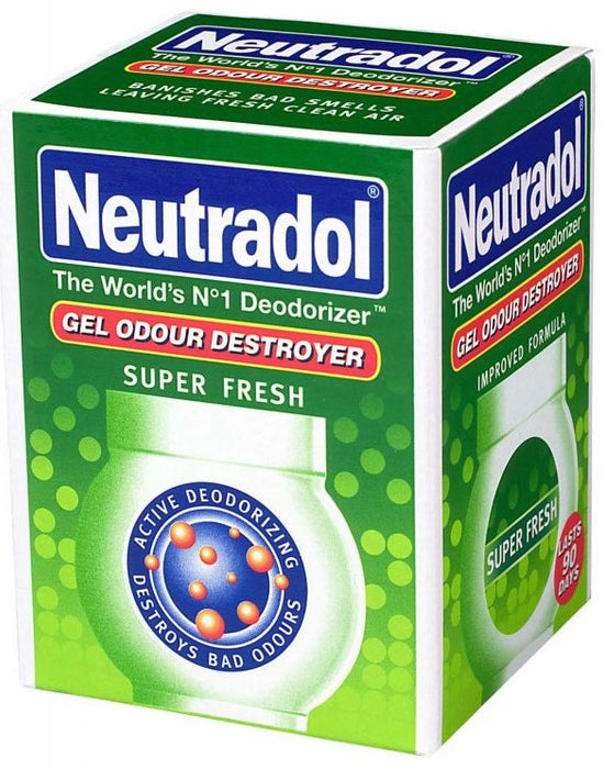 Neutradol Room Gel Odour Destroyer, Super Fresh, 140 gr