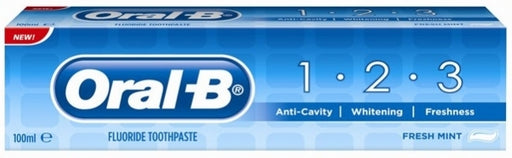 Oral-B 1-2-3 Toothpaste, Fresh Mint, 100 ml