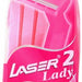 Laser 2 Lady Disposable Twin Blades Razor, 10 ct